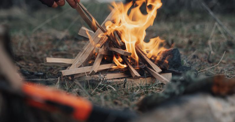 Fire Resistance - A person is holding a fire in the woods