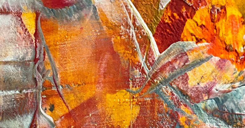 Design Possibilities - Abstract expressionist painting: Detail